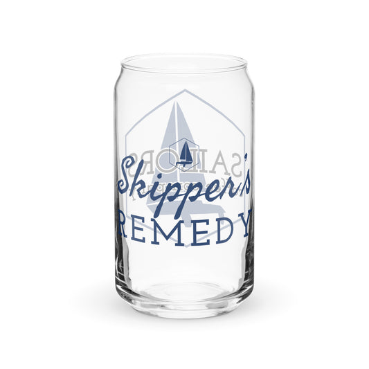 Can-shaped glass (Skippers Remedy)