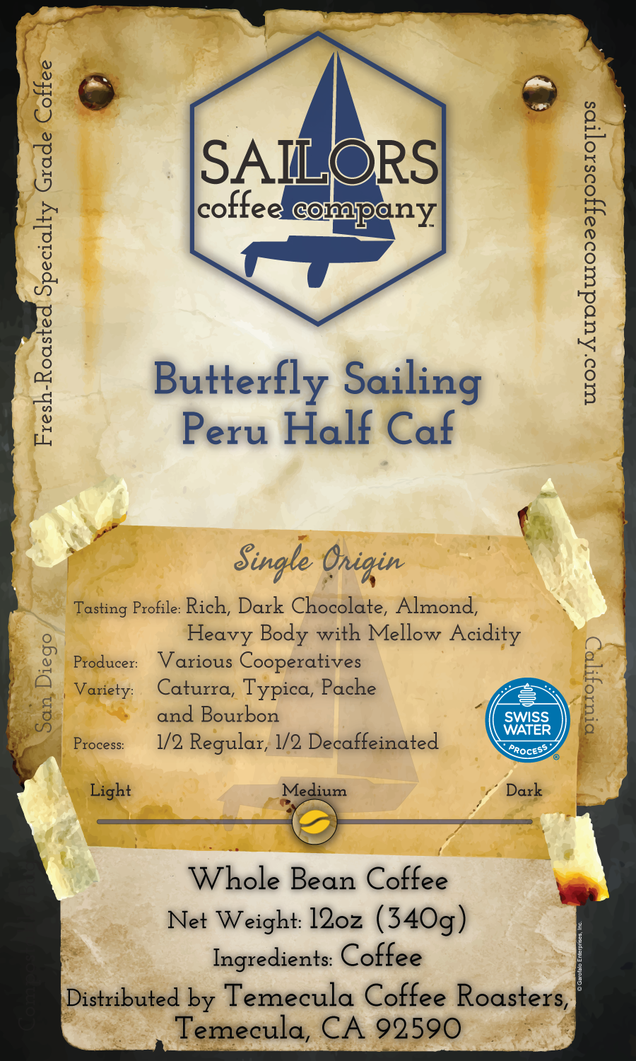 Butteryfly Sailing Peru Half Caf