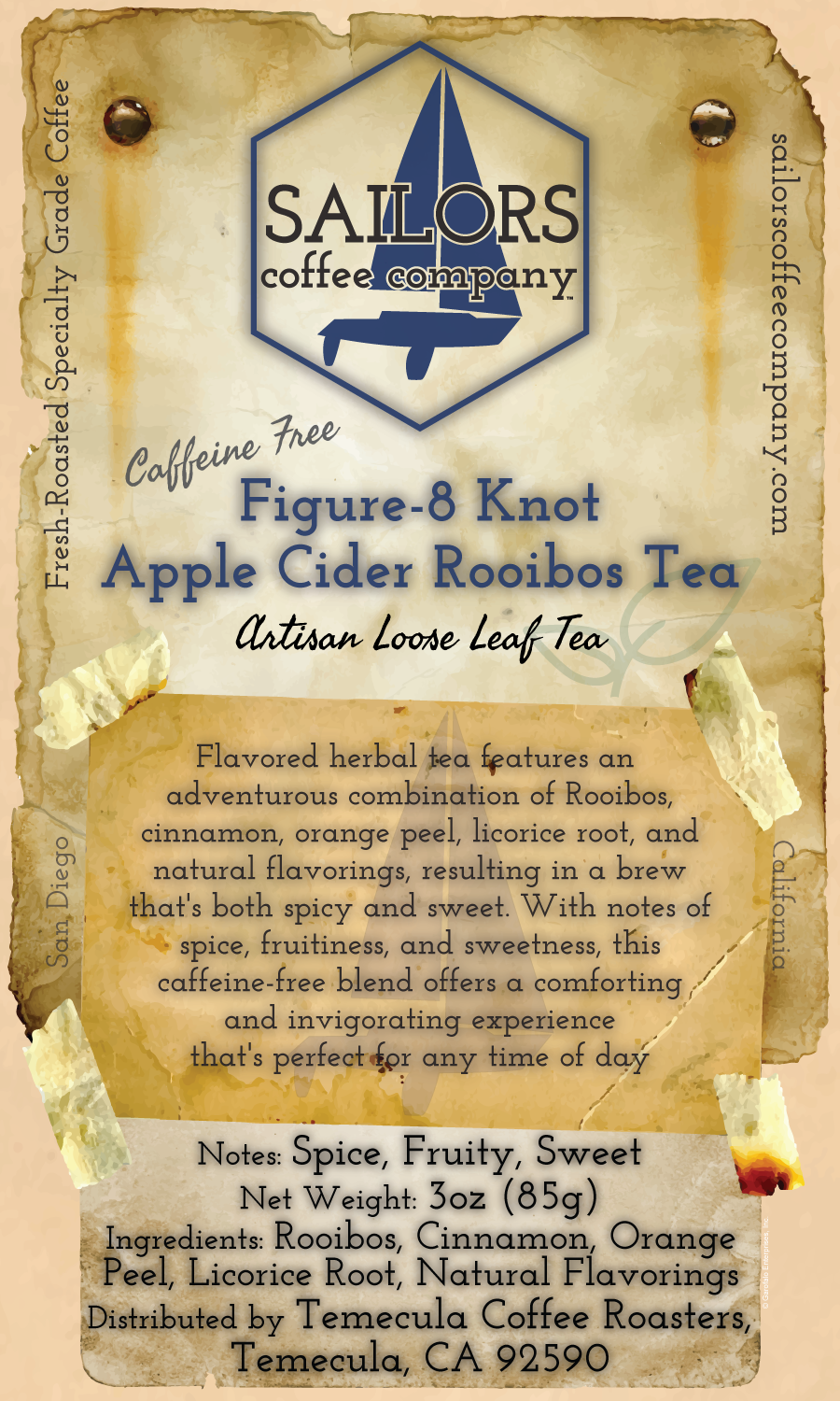 Figure-8 Knot Apple Cider Rooibos (Caffeine Free)