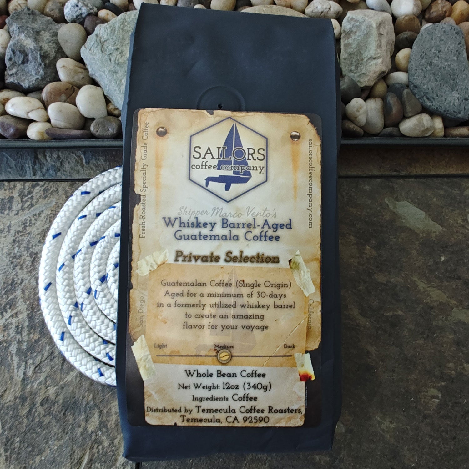 Skipper Marco Vento Whiskey Barrel-Aged Guatemala Coffee