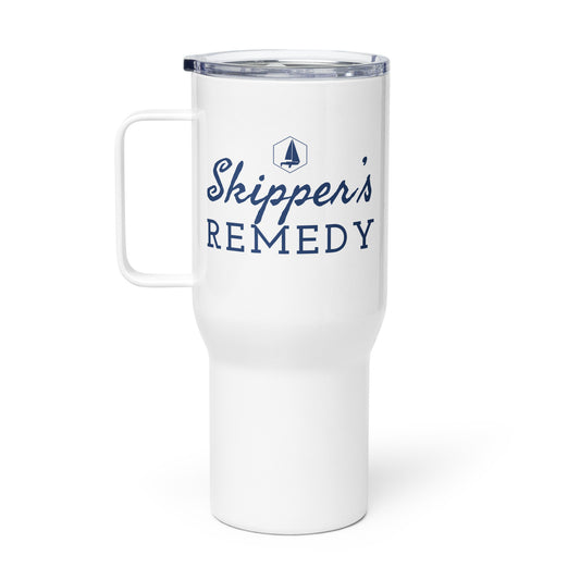 Travel mug with a handle (Skippers Remedy)