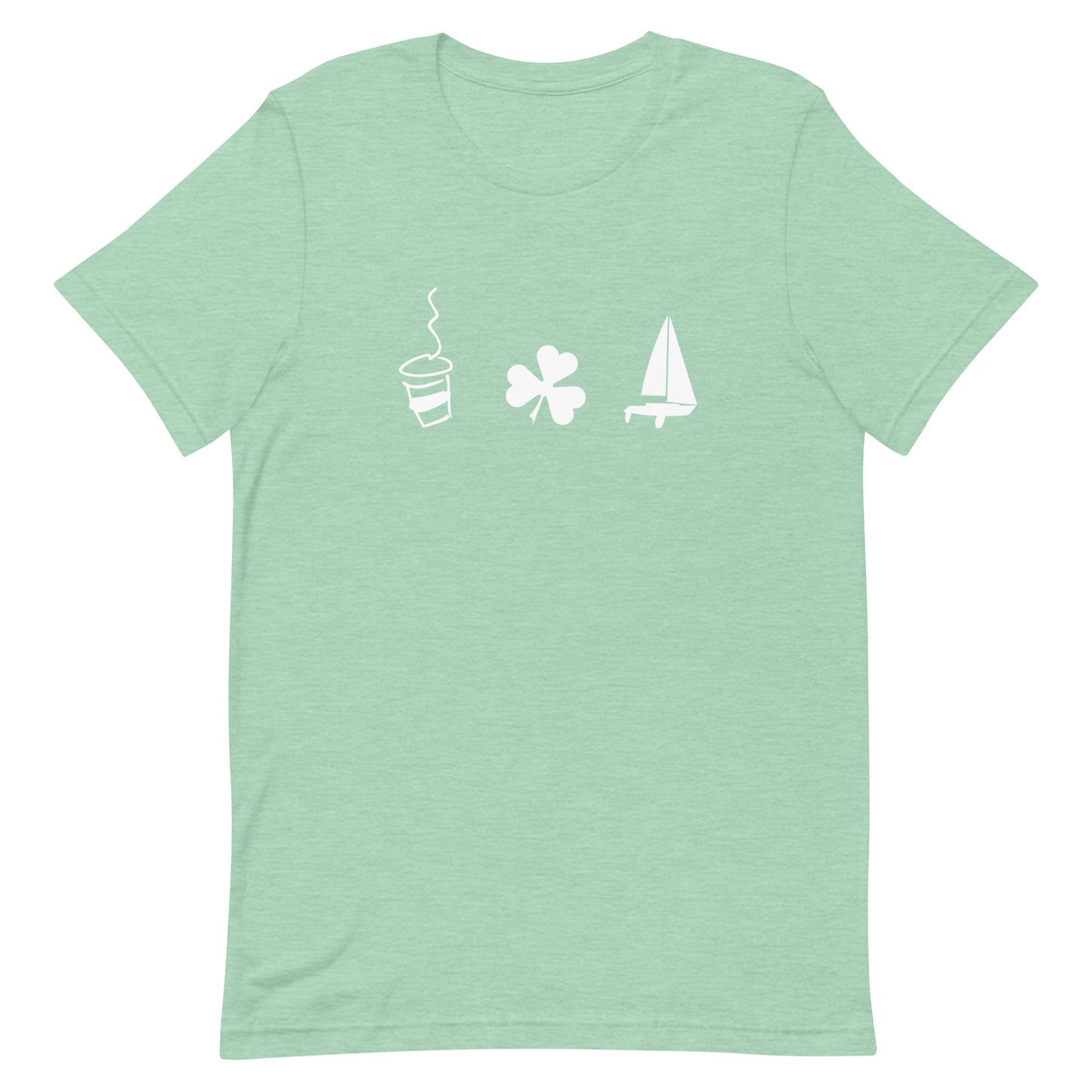 Unisex t-shirt (Coffee Shamrock Sail)