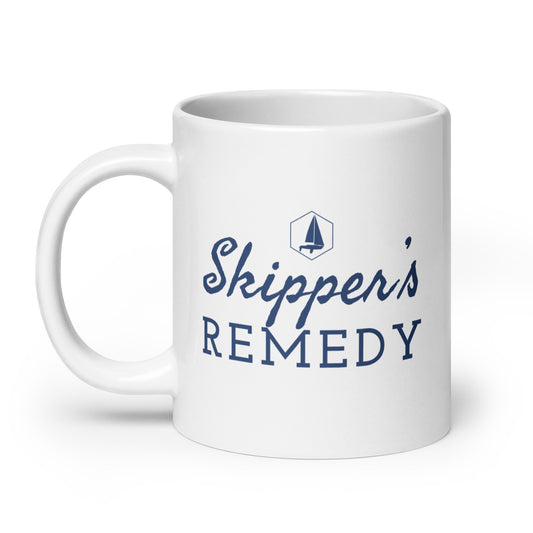 White glossy mug (Skippers Remedy)