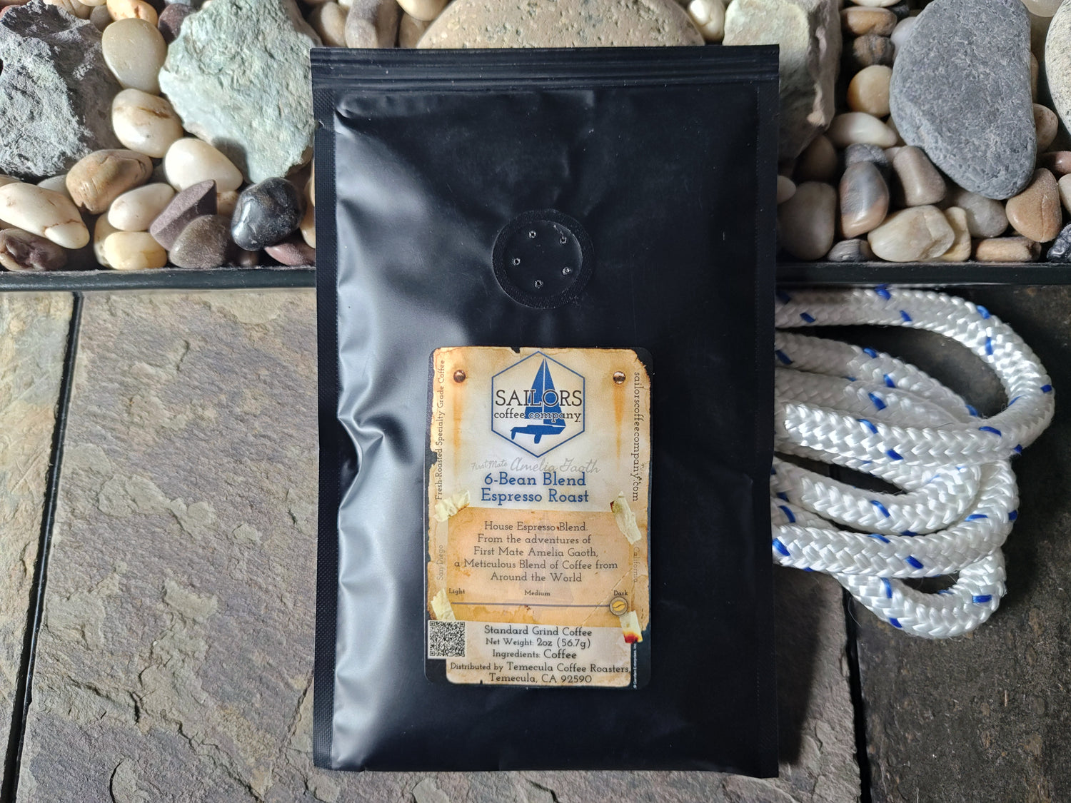 2oz Packet, First Mate Amelia Gaoth 6-Bean Blend Espresso Roast