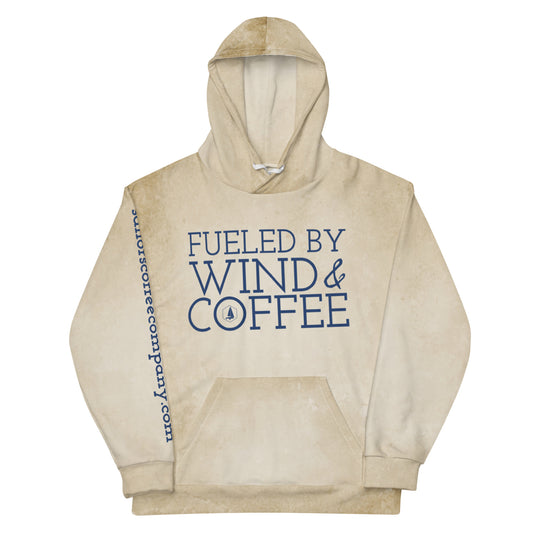 Unisex Hoodie (Fueled by Wind and Coffee)