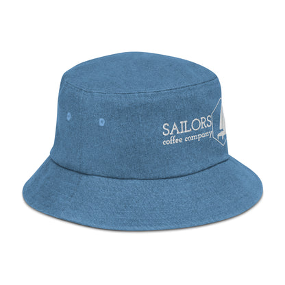 Denim bucket hat