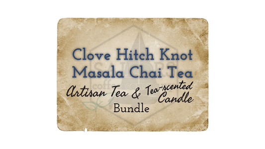 Clove Hitch Knot Masala Chai Artisan Tea and Tea-scented Candle Bundle