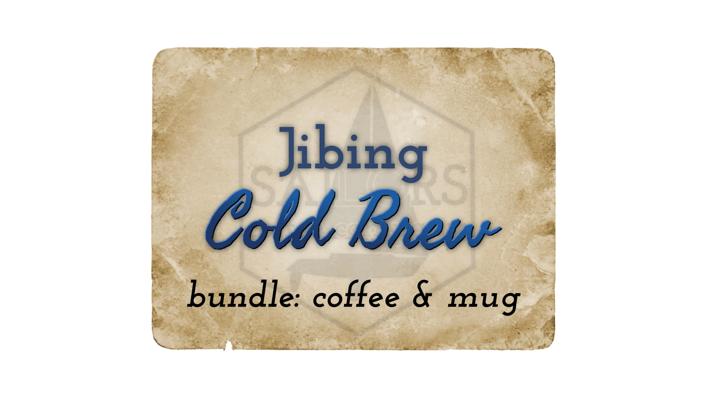 Jibing Cold Brew bundle: coffee & mug