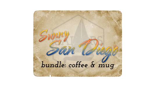 Sunny San Diego bundle: coffee & mug