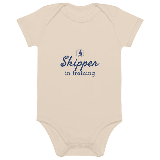 Organic cotton baby bodysuit - Skipper In Training