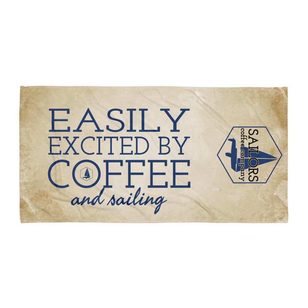 Towel (Easily Excited by Coffee and Sailing)