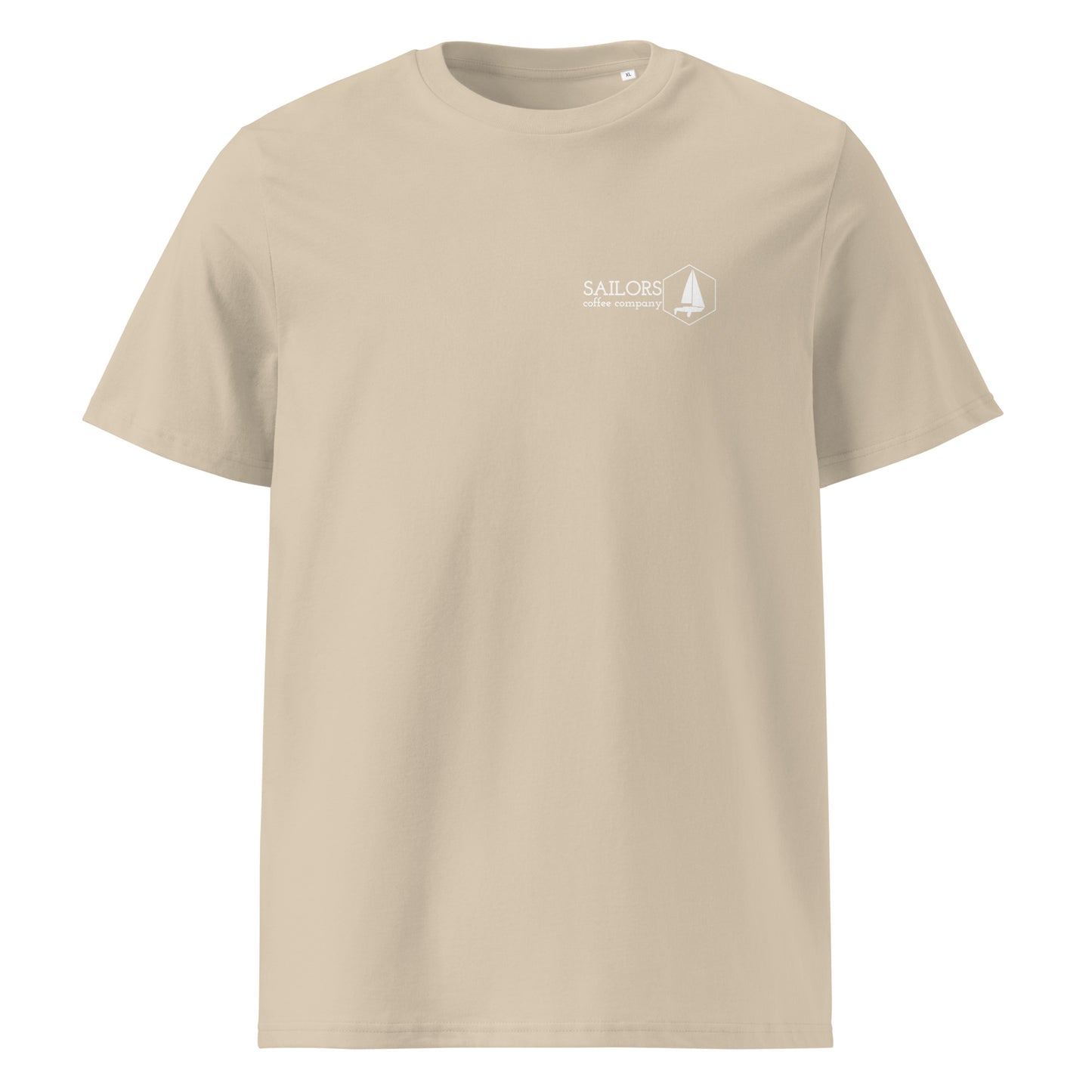 Unisex organic cotton t-shirt (Fueled by Wind and Coffee)