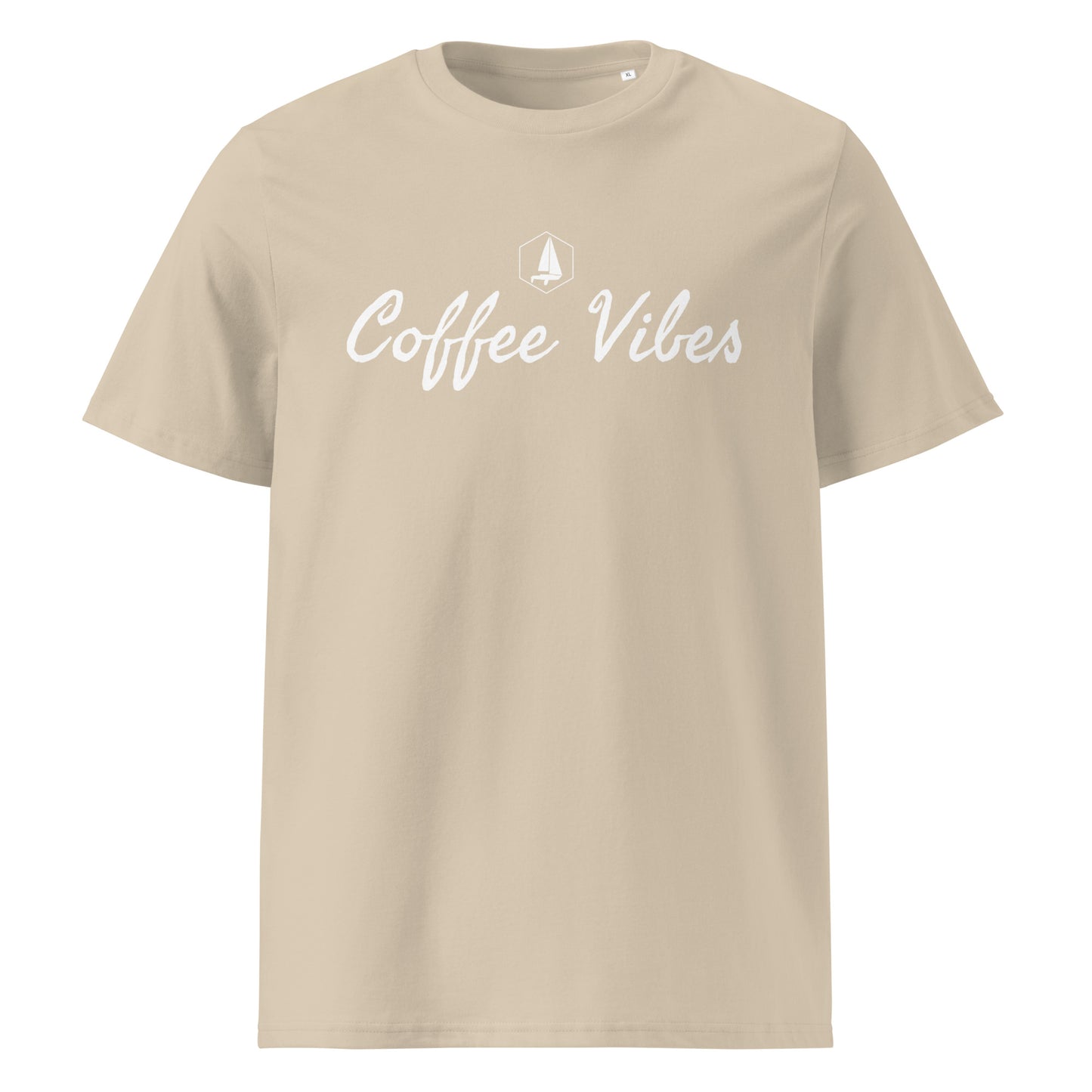 Unisex organic cotton t-shirt (Coffee Vibes)