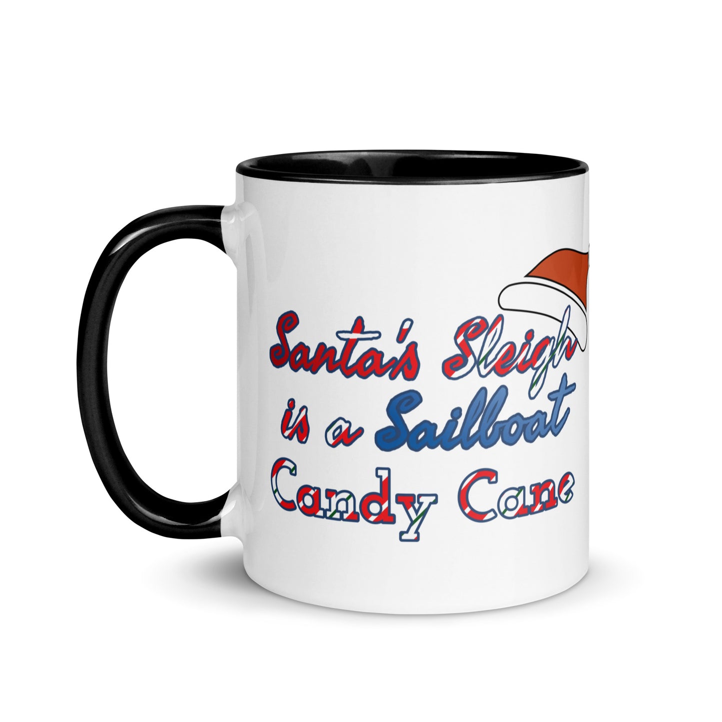 Mug with Color Inside ( Santas Sleigh is a Sailboat )