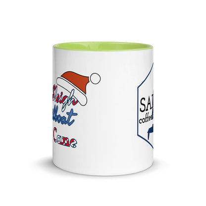 Mug with Color Inside ( Santas Sleigh is a Sailboat )