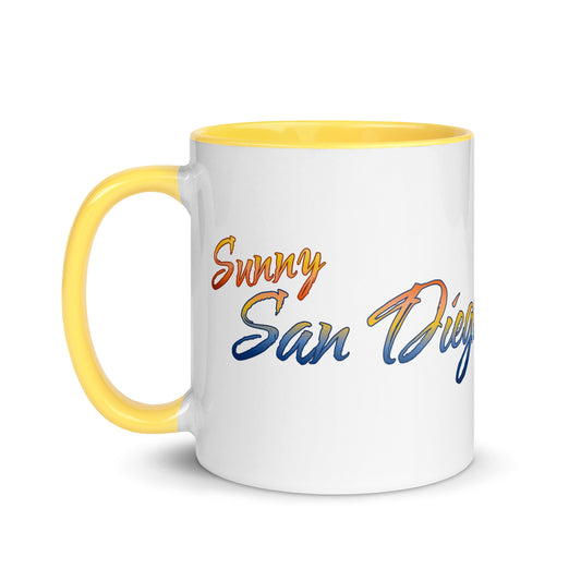 Mug with Color Inside (Sunny San Diego)