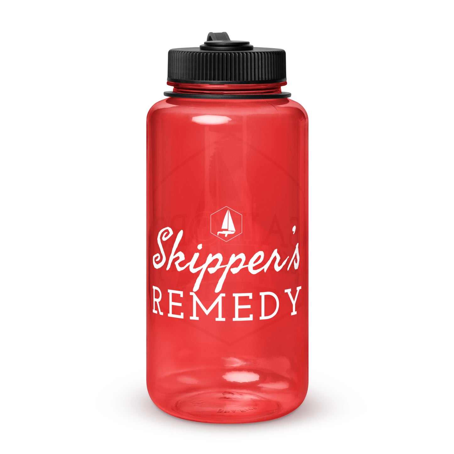 Wide mouth plastic water bottle (Skippers Remedy)