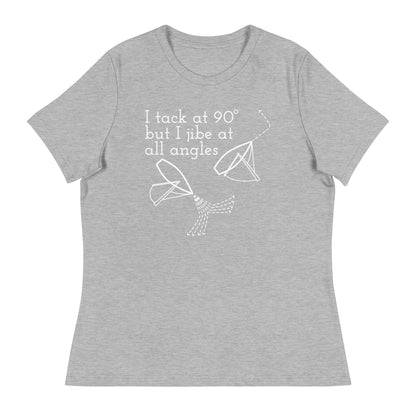 Women's Relaxed T-Shirt (Tack at 90 Jibe at All Angles)