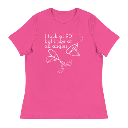 Women's Relaxed T-Shirt (Tack at 90 Jibe at All Angles)