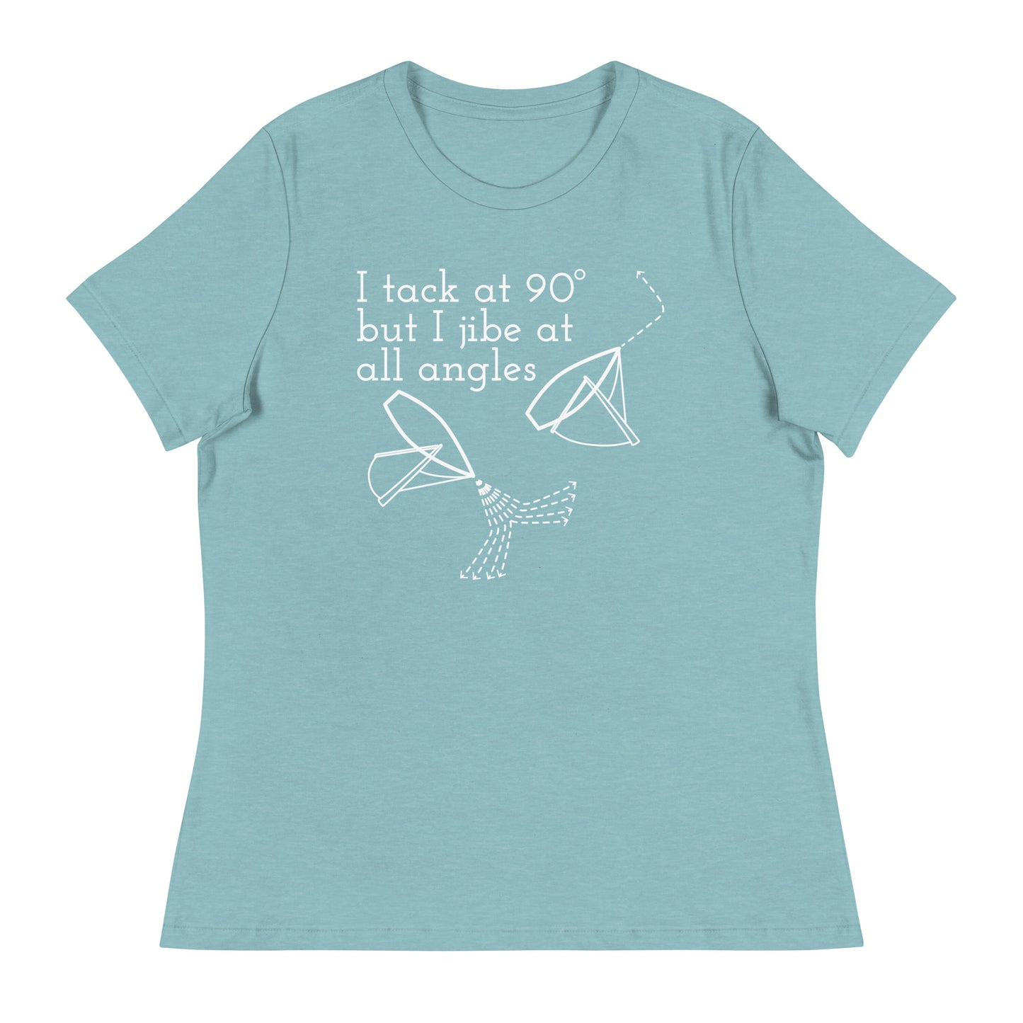 Women's Relaxed T-Shirt (Tack at 90 Jibe at All Angles)