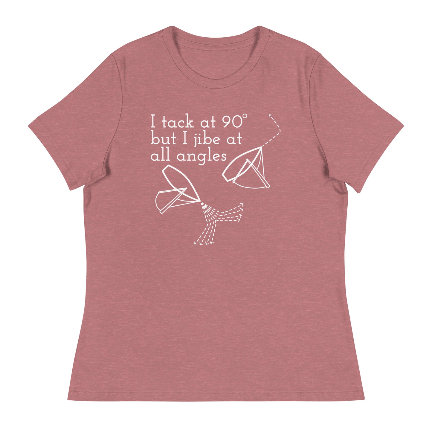 Women's Relaxed T-Shirt (Tack at 90 Jibe at All Angles)