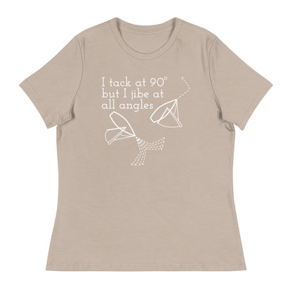 Women's Relaxed T-Shirt (Tack at 90 Jibe at All Angles)