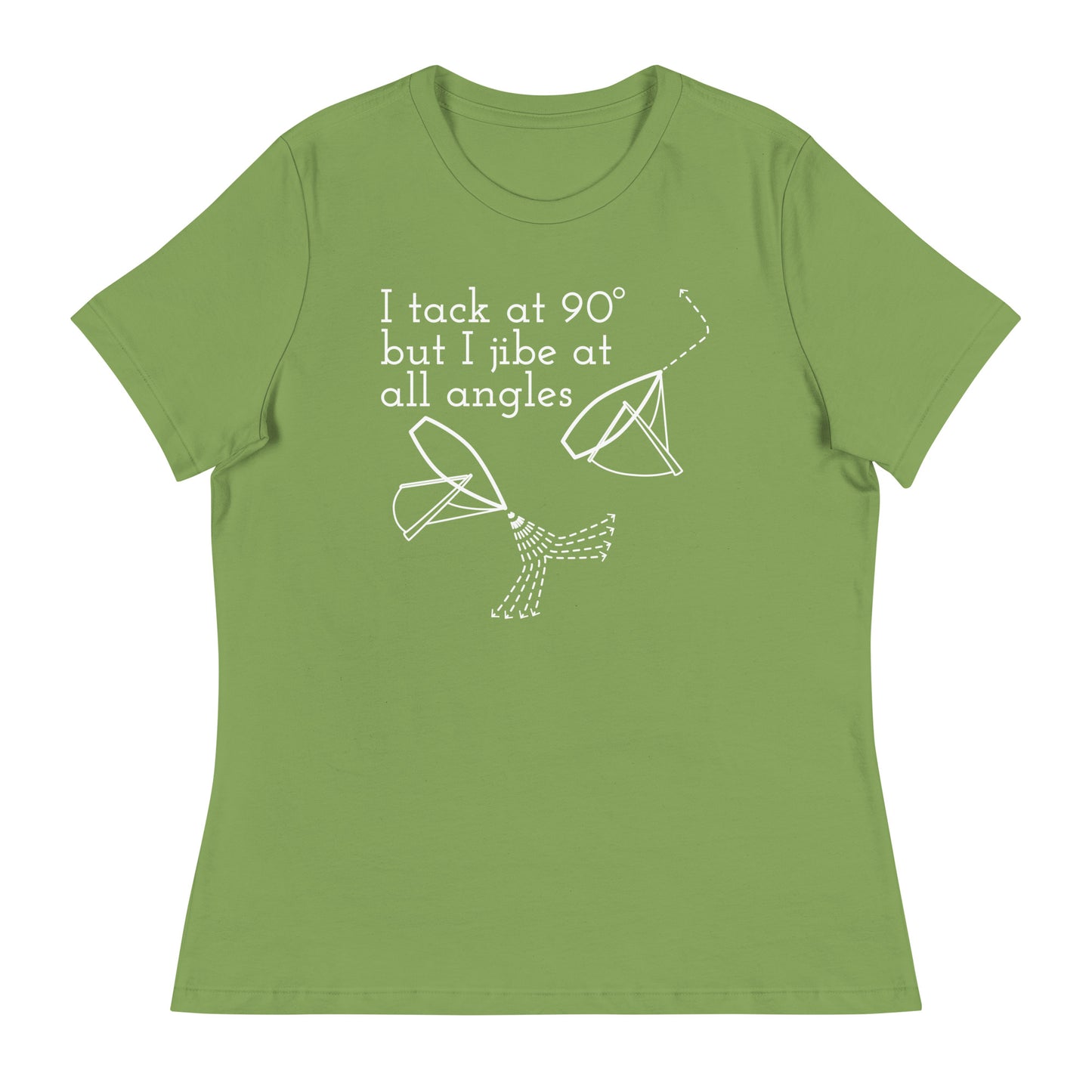 Women's Relaxed T-Shirt (Tack at 90 Jibe at All Angles)